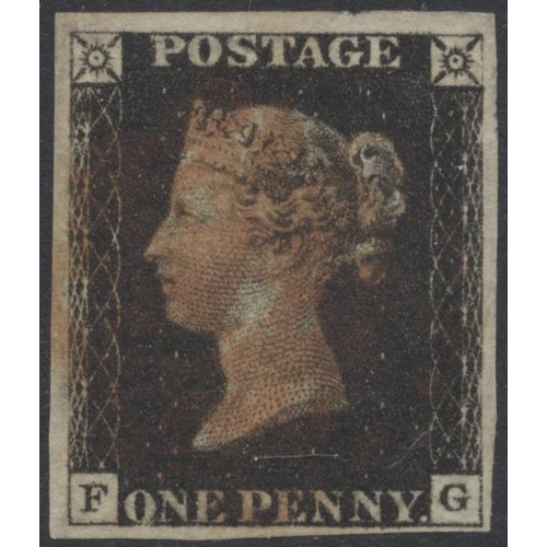 316 - 1840 1d blacks, set of plates from pl. 1a and 1b to pl.10, all superb 4 marg FU hand picked examples... 