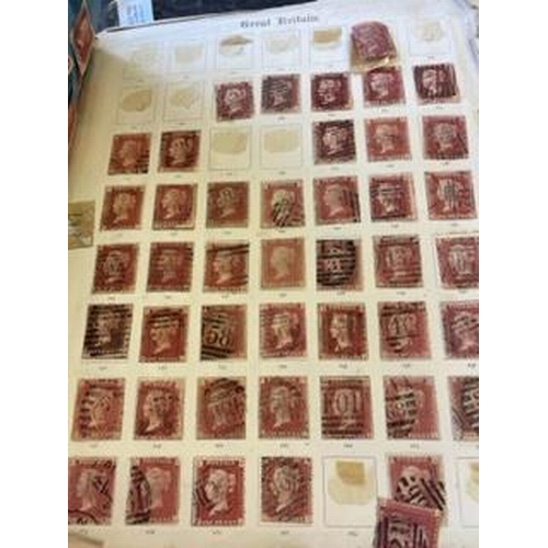 342 - 1864-79 1d plates used accum in boxfile, mostly plated and stated by vendor to contain about 9000 st... 