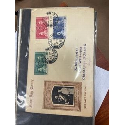 35A - A large M and U mixed accum in vols and loose with A-Z ww childhood albums, GB QV_QEII with covers i... 