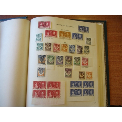 4 - BC KGVI M/U coln in 2 SG New Age albums, incl Gambia 1938-46 set M, Newfoundland 1937 Coronation set... 