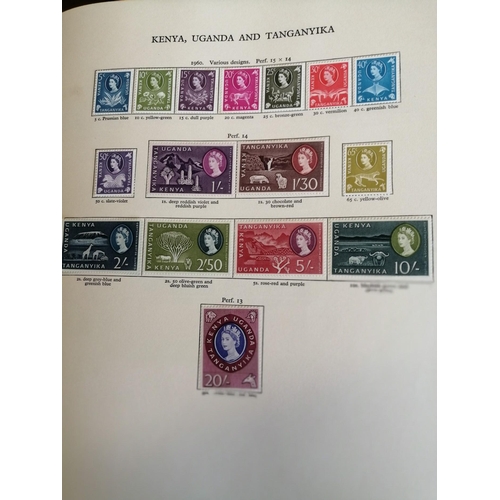 8 - BC QEII mounted mint coln covering countries D-K in S.G New Age stamp album (cover a little scuffed ... 