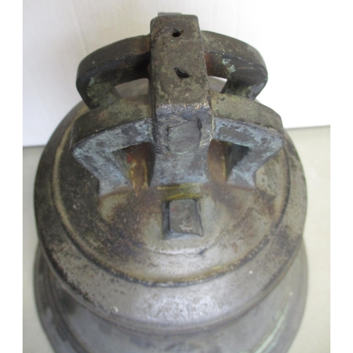 110 - 1855 Board of Ordnance 24kg bronze bell, date cast between bead lines towards the top, B and O eithe... 