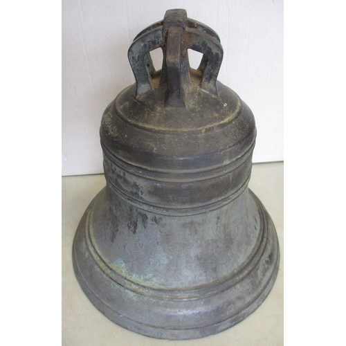 110 - 1855 Board of Ordnance 24kg bronze bell, date cast between bead lines towards the top, B and O eithe... 