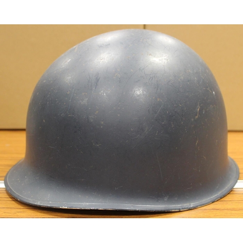 121 - Helmet range all fitted with liners in mixed condition with Greek M1934/39 helmet Size 55, light bro... 