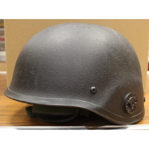 121 - Helmet range all fitted with liners in mixed condition with Greek M1934/39 helmet Size 55, light bro... 