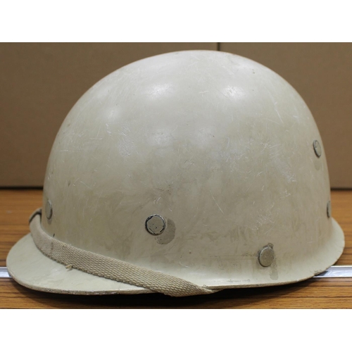 121 - Helmet range all fitted with liners in mixed condition with Greek M1934/39 helmet Size 55, light bro... 