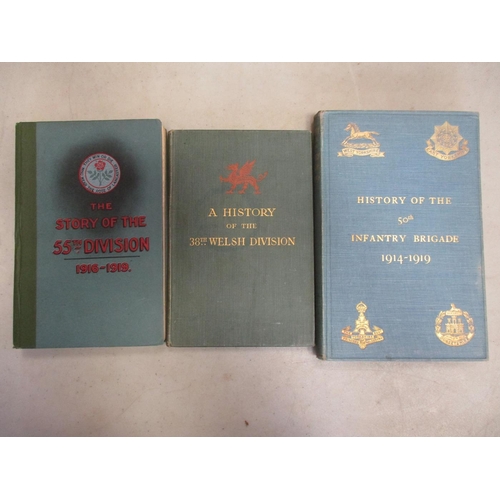 139 - WW1 Division hardback book range with History of 36th (Ulster) Division (1922) by Falls, Tenth (Iris... 