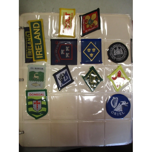 148 - Scout collection of cloth badges in 2 albums with wide range of counties, towns, cities etc, strengt... 