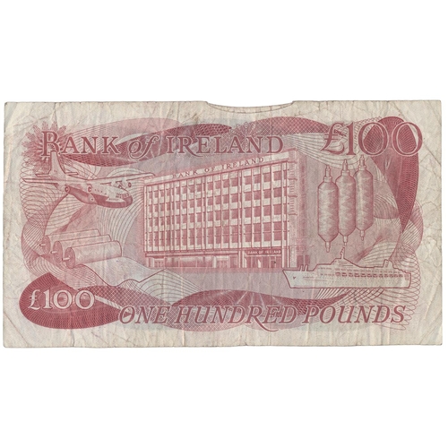 230 - Northern Ireland. Bank of Ireland. A.S.J. O'Neill. £100 A044537 fair. (BNYB NI.252a) (N)