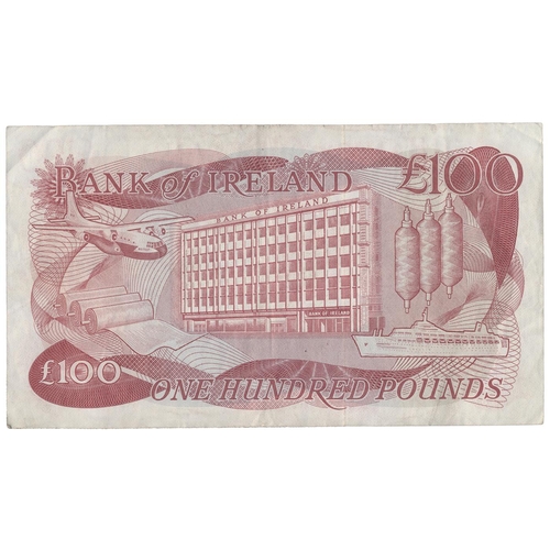 231 - Northern Ireland. Bank of Ireland. A.S.J. O'Neill. £100 A037631 nearly very fine. (BNYB NI.252a) (N)