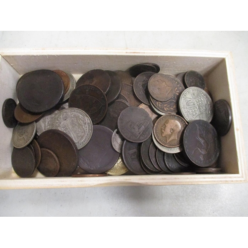 276 - Mainly GB, CIs and Ireland accumulation in small box, with crowns 1819, 22, 95, 1935 (2), half crown... 