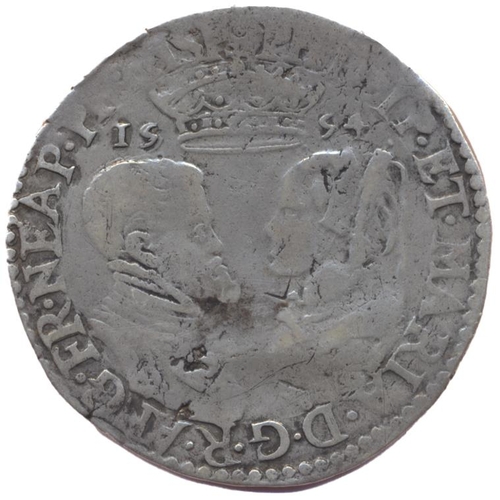 306 - Philip and Mary. 1554 shilling fine, plus range with QV 3d poor, Roman Claudius As fair and cigarett... 