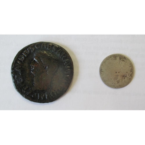 306 - Philip and Mary. 1554 shilling fine, plus range with QV 3d poor, Roman Claudius As fair and cigarett... 