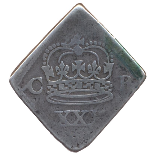 307 - Charles I. 1645 Newark half crown nearly fair, slight adherence to edge. (See photo) (S.3140A) (Y)