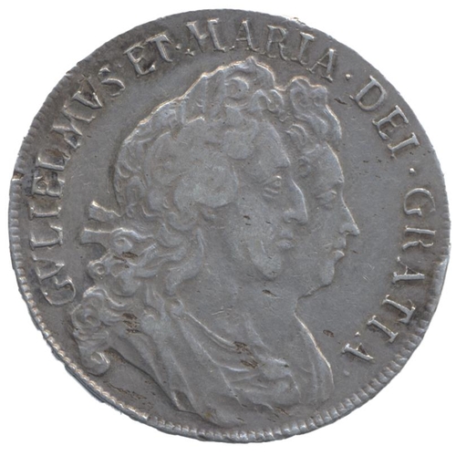 311 - 1693 half crown about very fine. (See photo) (Y)