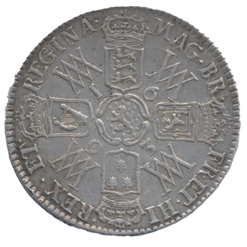 311 - 1693 half crown about very fine. (See photo) (Y)