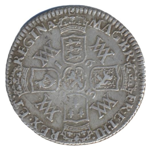 312 - 1693 sixpence nearly very fine. (See photo) (Y)