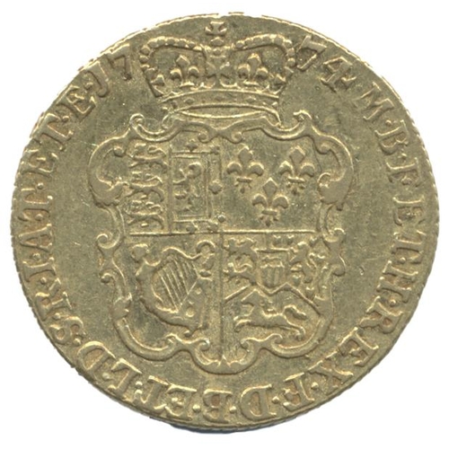 314 - 1774 guinea very fine. (See photo) (Y)