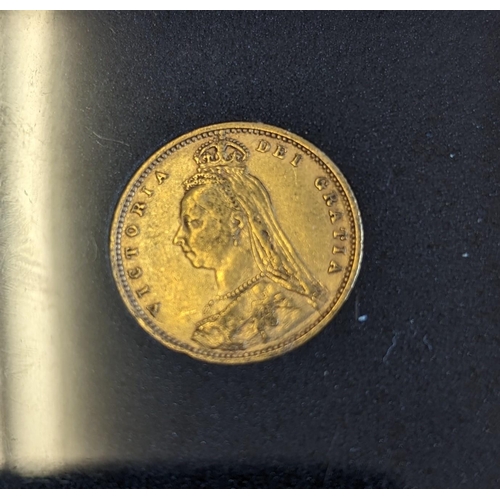 342 - Investment Gold Lot - Documents Required. 1890 half sovereign fine. (Y)