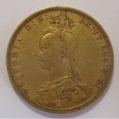 343 - Investment Gold Lot - documents required. 1891S sovereign fine. (Y)