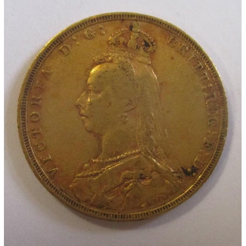 345 - Investment Gold Lot - documents required. 1892 sovereign fine. (Y)