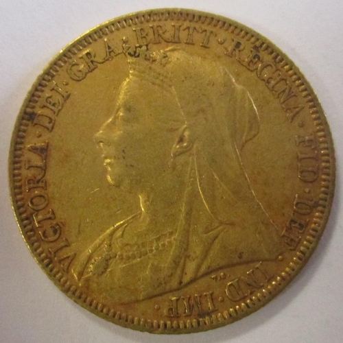 365 - Investment Gold Lot - documents required. 1896M sovereign fine. (Y)