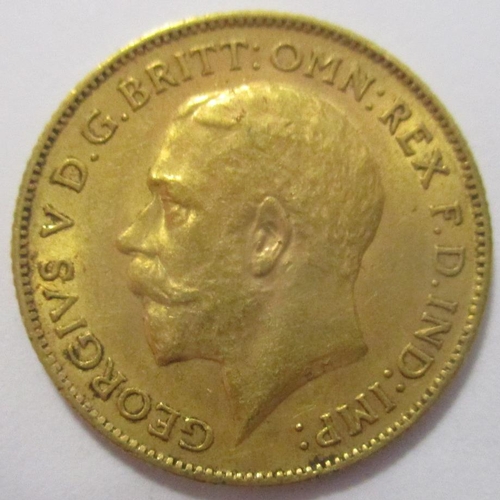 407 - Investment Gold Lot - documents required. 1912 half sovereign fine. (Y)