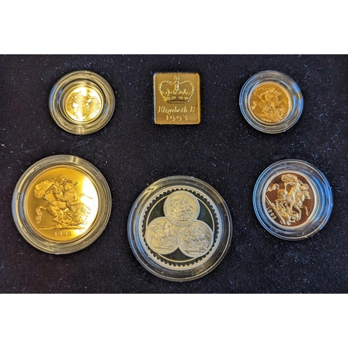 449 - Investment Gold Lot - Documents Required. 1993 gold proof sovereign Pistrucci Centenary Collection 1... 