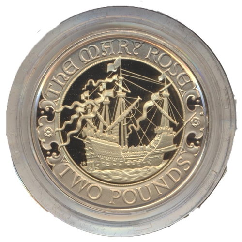 483 - Investment Gold Lot - Documents Required. 2011 £2 Mary Rose gold proof boxed FDC. (Y)