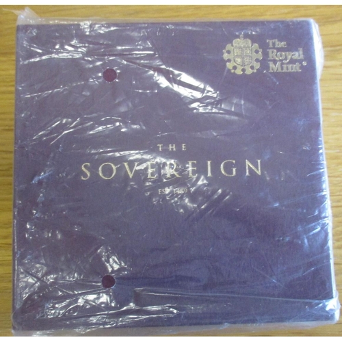 490 - Investment Gold Lot - documents required. 2016 The Sovereign boxed uncirculated £5. (R)