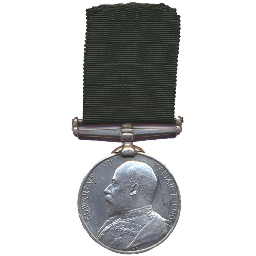 50 - KEVII Volunteer Forces Long Service Medal engraved to Sergeant J.L. Callaghan G.I.P. Ry Voltrs extre... 