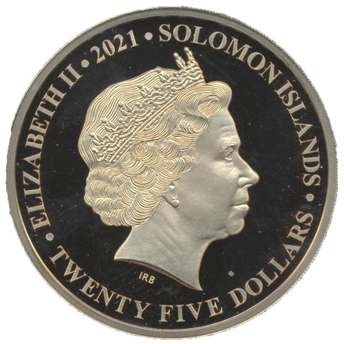 615 - Investment Gold lot – documents required. Solomon Islands. 2021 22ct $25 weighing 40g limited editio... 