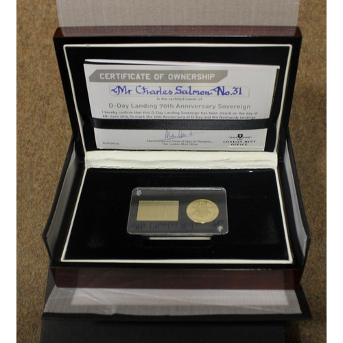 627 - Investment Gold lot - documents required. Tristan da Cunha. 2014 70th Anniversary of D-Day and the B... 