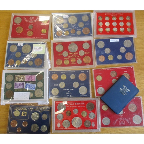 648 - Range of proof sets, with 1979, 80, 83 (2), 89 (2), 91, 93, 94, 95, 97, 98, 2000, 01 (3), 02, 02 Com... 