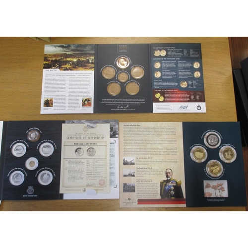 697 - Collection including silver proofs FDC Solomon Is 2015 50c Landmarks of the world set of 10 (2), sil... 