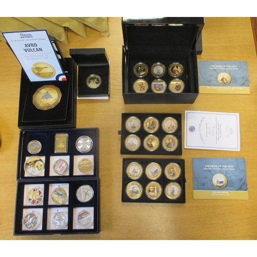 697 - Collection including silver proofs FDC Solomon Is 2015 50c Landmarks of the world set of 10 (2), sil... 