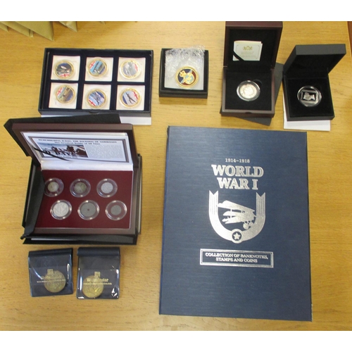 697 - Collection including silver proofs FDC Solomon Is 2015 50c Landmarks of the world set of 10 (2), sil... 