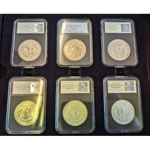 702 - Range in modern boxes with certificates, in mixed condition with some better with GB crown 1821 SECU... 