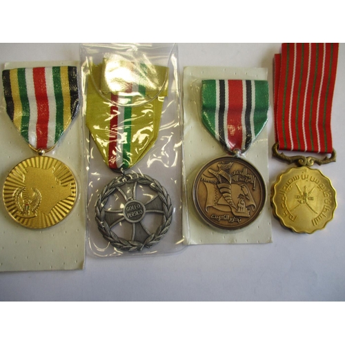 99 - Gulf States medal range with full size (8) including Saudi Arabia Combat Medal, Italy Gulf War Medal... 