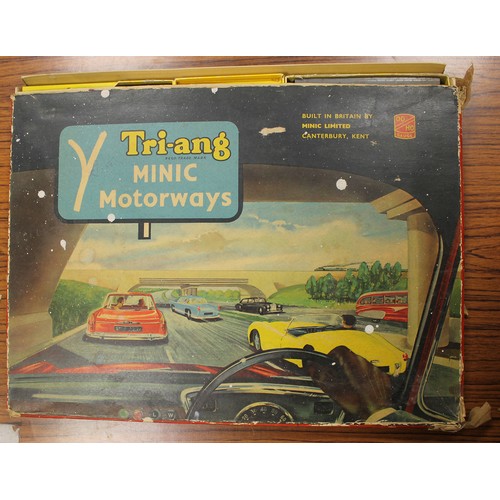 168 - Minic Motorways. Boxed sets collection including Holiday Highway No M1518, Public Transport No M/151... 