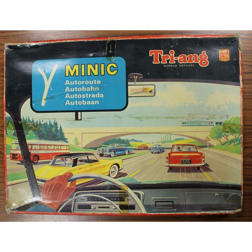 168 - Minic Motorways. Boxed sets collection including Holiday Highway No M1518, Public Transport No M/151... 