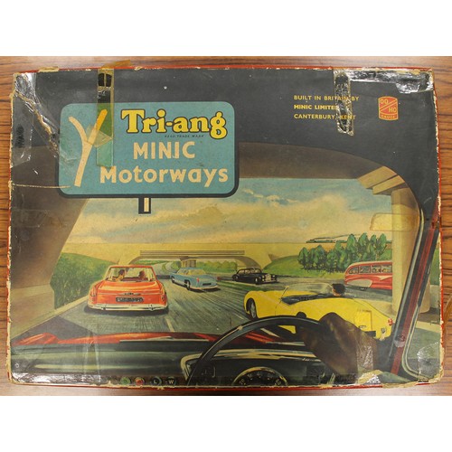 168 - Minic Motorways. Boxed sets collection including Holiday Highway No M1518, Public Transport No M/151... 