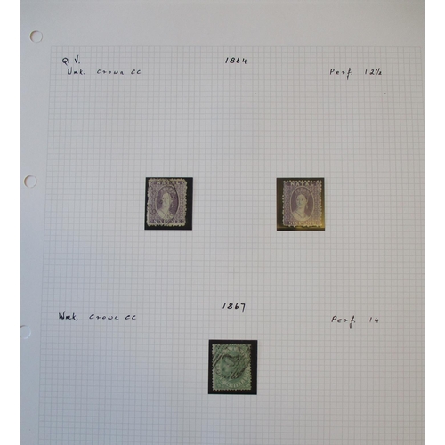 139 - Natal. M/U coln on leaves with range of Chalon heads, 1867 1/- FU, 1870 1/- FU, 1870 1/- og, 1874-99... 