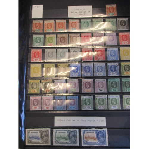 153 - Seychelles. Early to modern mint and used coln in stockbook with useful early range, 1921-32 set M a... 