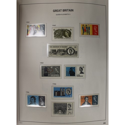 292 - QV-QEII M/U coln in 2 Lindner albums and SG Davo, QV used coln incl 1840 1d black x9 (x7 singles plu... 