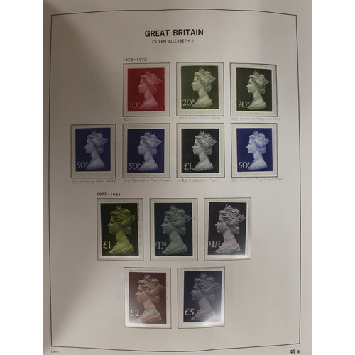 292 - QV-QEII M/U coln in 2 Lindner albums and SG Davo, QV used coln incl 1840 1d black x9 (x7 singles plu... 