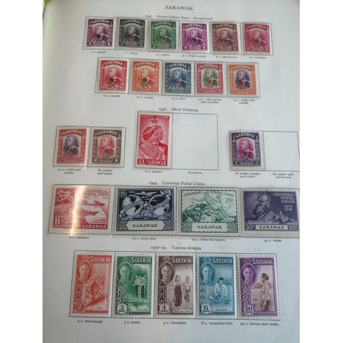 1 - BC KGVI, nearly all mounted mint coln in old SG KGV album (damaged), much of interest, though odd is... 