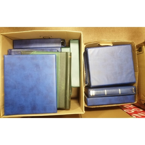 106 - Accessories. Accumulation approx 50-60 empty binders, albums and stockbooks, many incl leaves, plus ... 