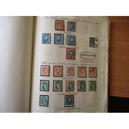 15 - World misc early to modern M/U coln in albums, stockbooks, old auction leaves, and loose. Incl usefu... 