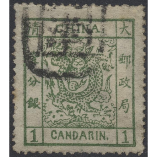 165 - China. Excellent collection of the first issues on leaves with 1878-83 various shades and paper, Lar... 